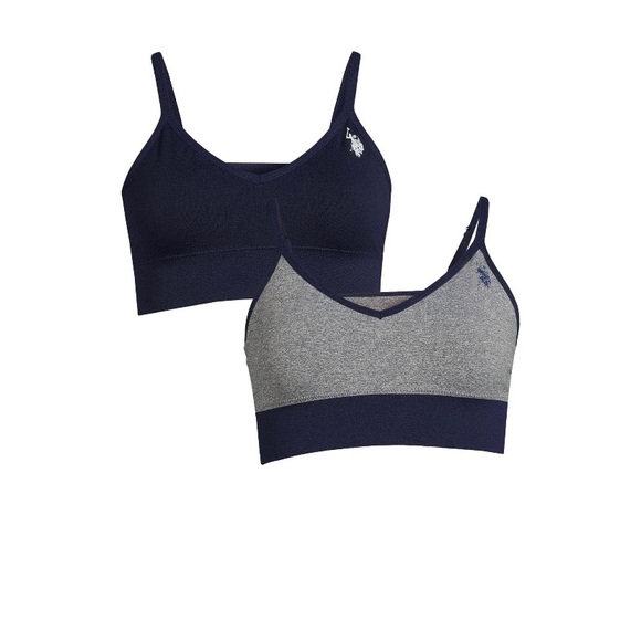 U.S. Polo Assn. Women’s Seamless 2 Pack Bra Set VARIOUS SIZES - Picture 1 of 3